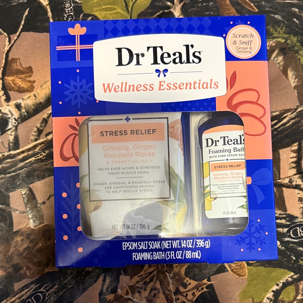 Dr Teal's Stress Relief Epsom Salt and Foaming Bath Set